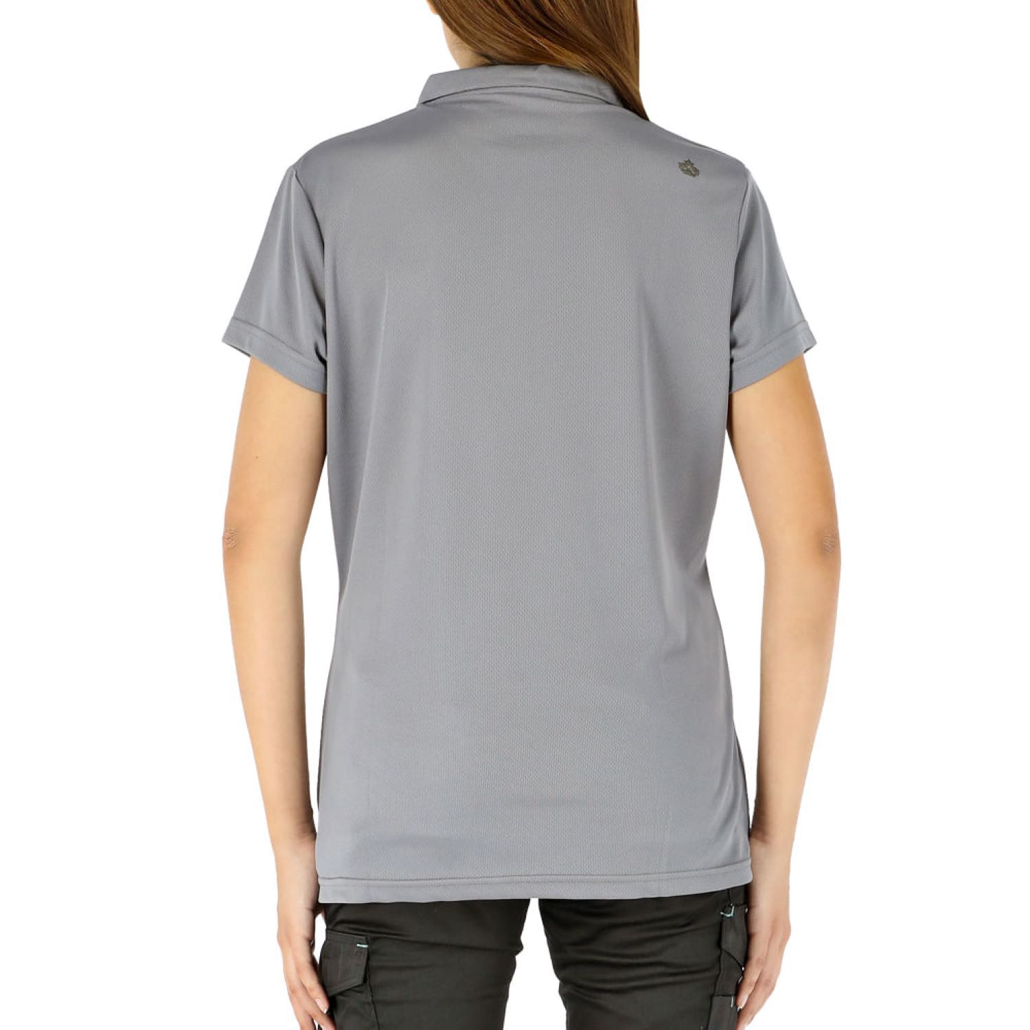 Polera Cooldry Quebec Manga Corta Mujer Gris image number 1.0