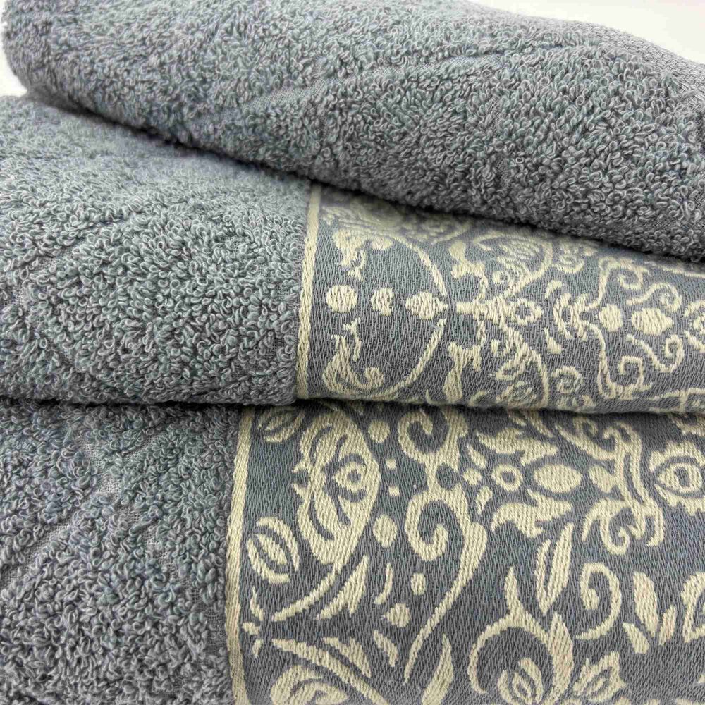 Juego Toalla Andes 3 Piezas Flores Celeste image number 2.0