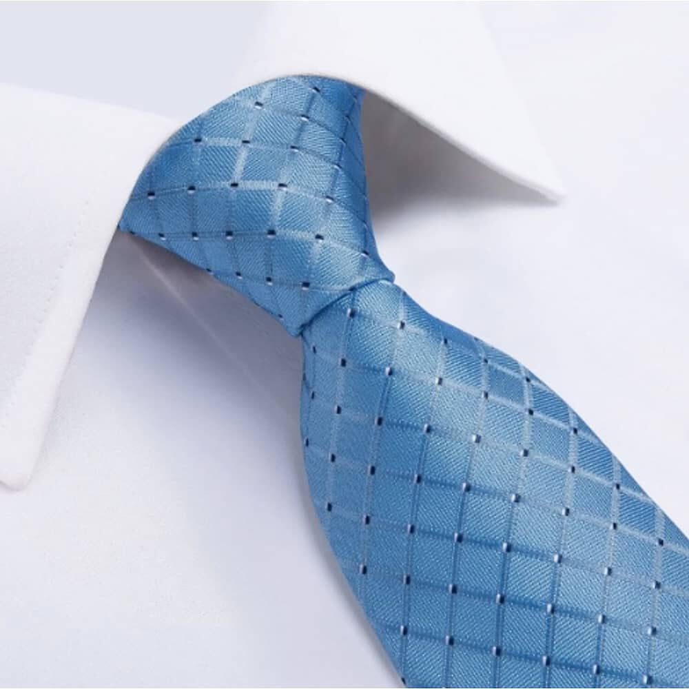 Corbatas Seda Hombres, Pa&ntilde;o Y Colleras Blanco image number 3.0