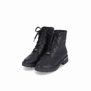 Botin Mujer Negro Gisa/cordones Piccadilly