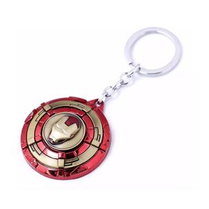 Llavero Metalico Premium Escudo Iron Man Avengers 5cm