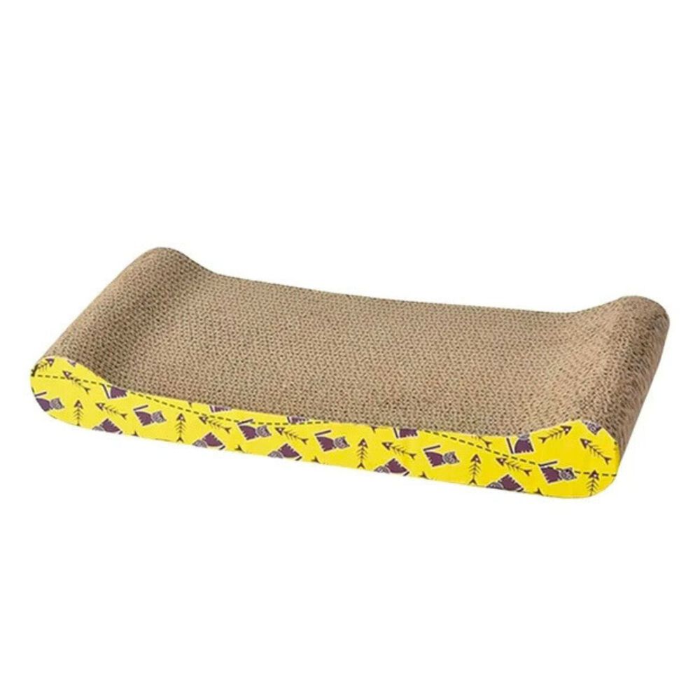 Rascador Especial Carton Corrugado Grueso Para Gatos + Catnip image number 1.0