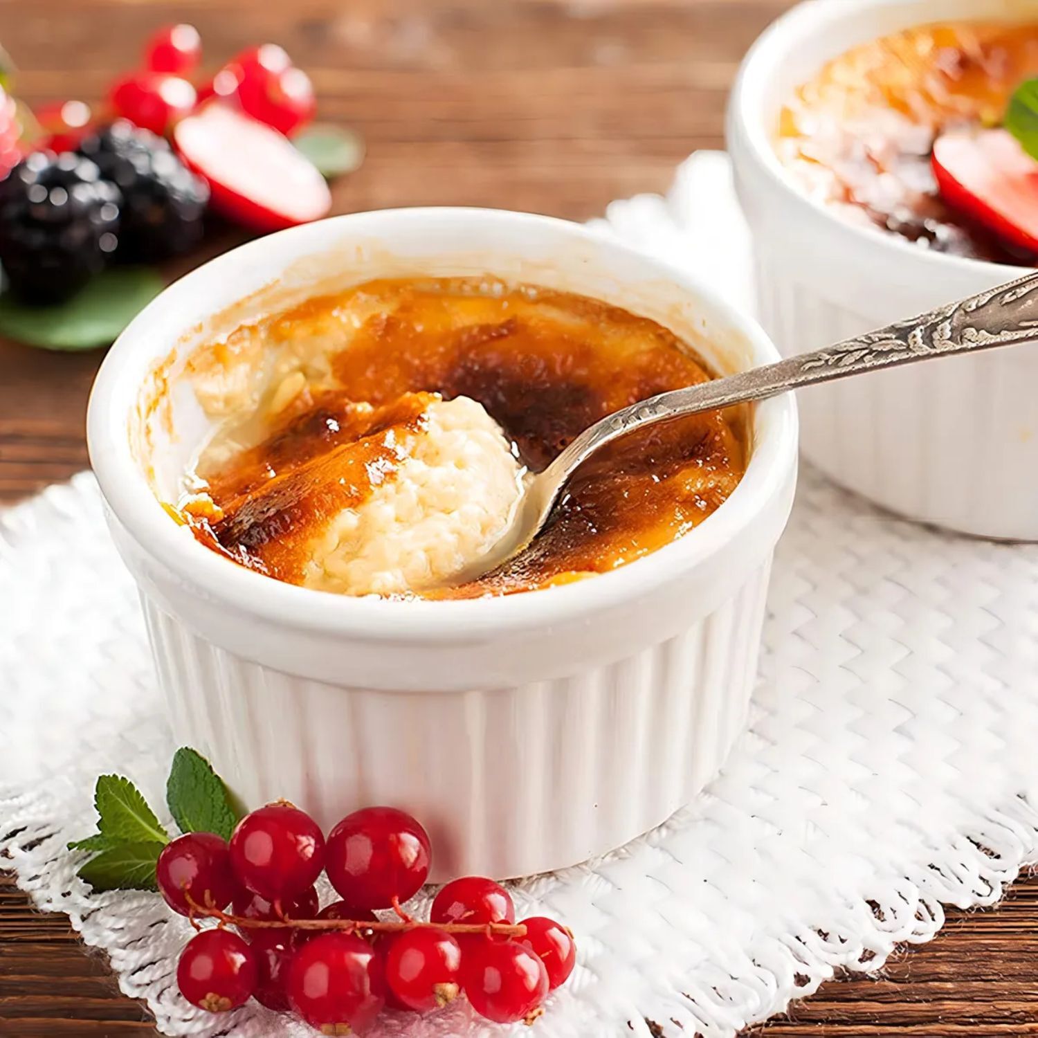 Set 3 Pocillos Ramekin Ceramica Blanco 6cm Cocina Horno image number 3.0