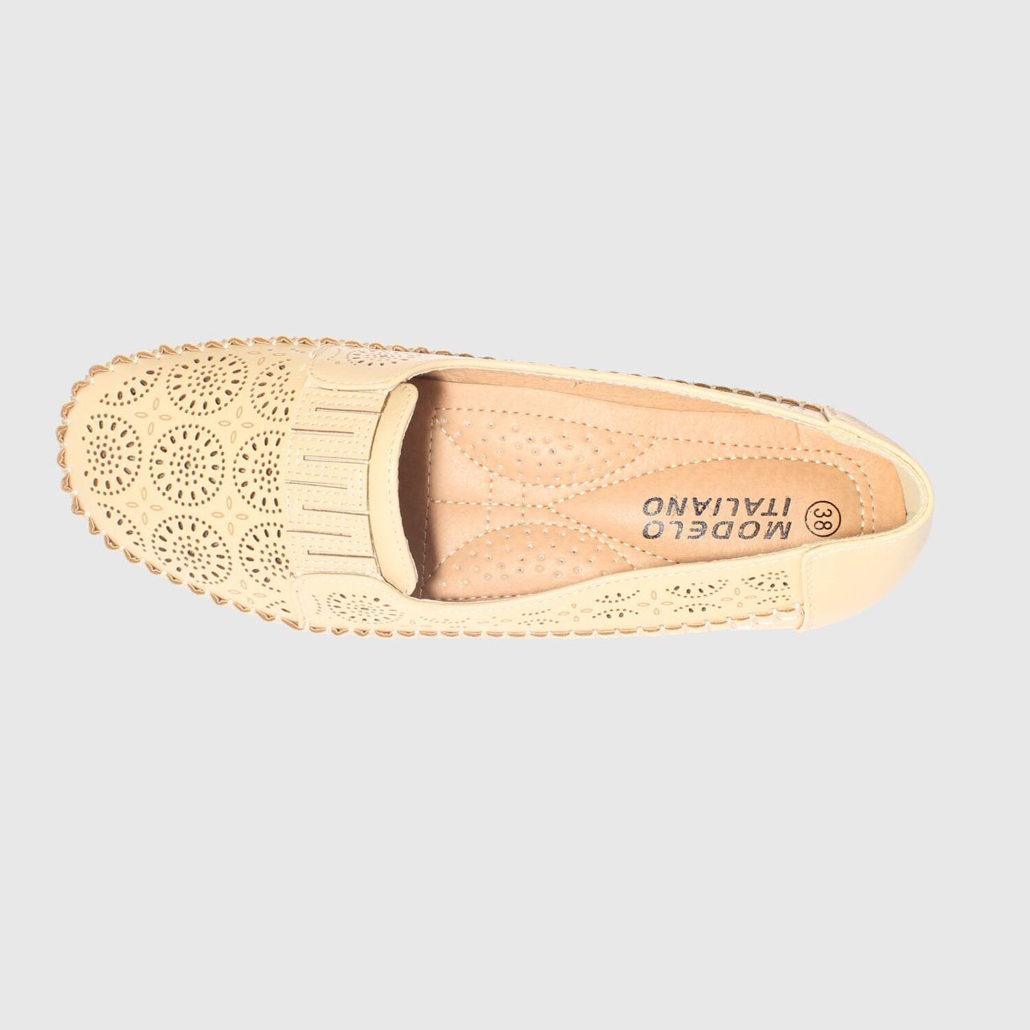 Mocas&iacute;n Beige Modelo Italiano Art. 5ask64246beige image number 5.0