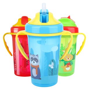 Vaso Antiderrame Con Manijas Y Bombilla Beb&eacute; 300ml
