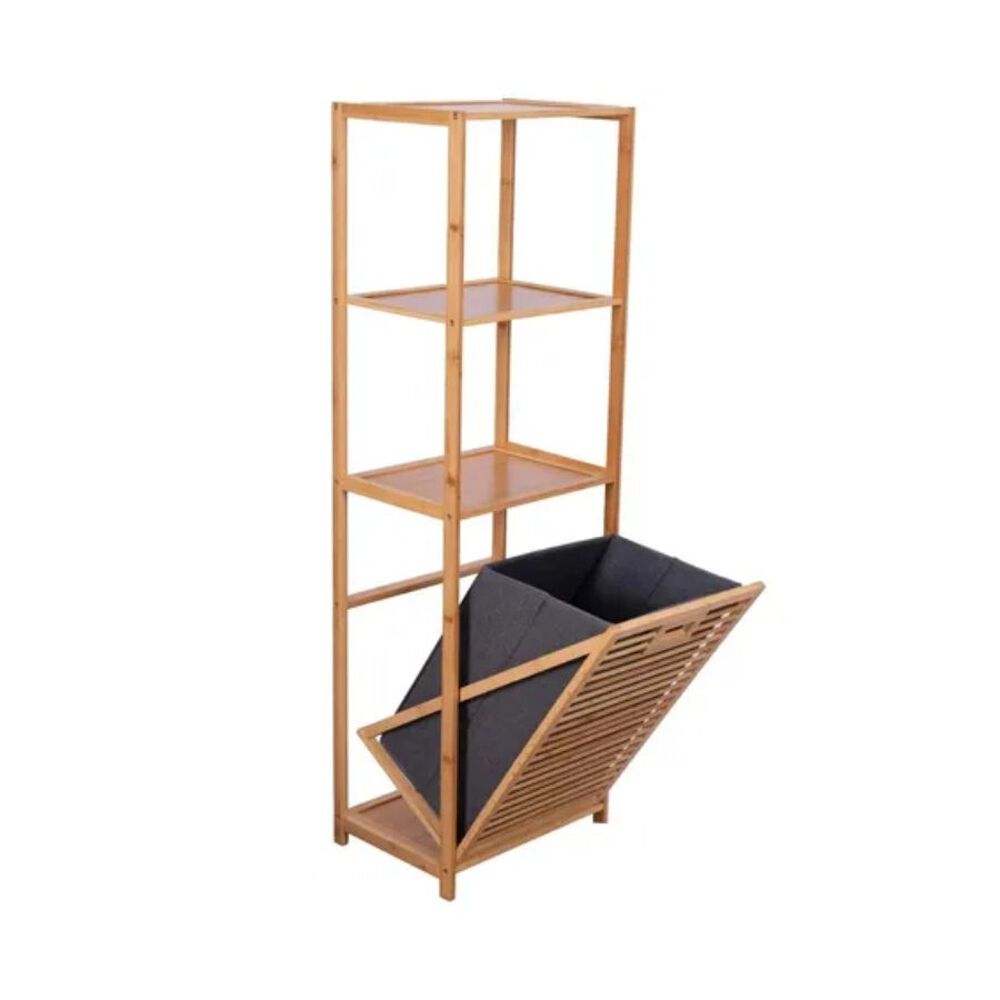 Estante Mueble De Bambu Organizador 3 Niveles Cesto image number 0.0