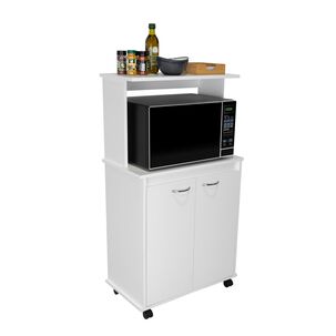 Mueble Microondas 2 Puertas Fm-010b Blanco