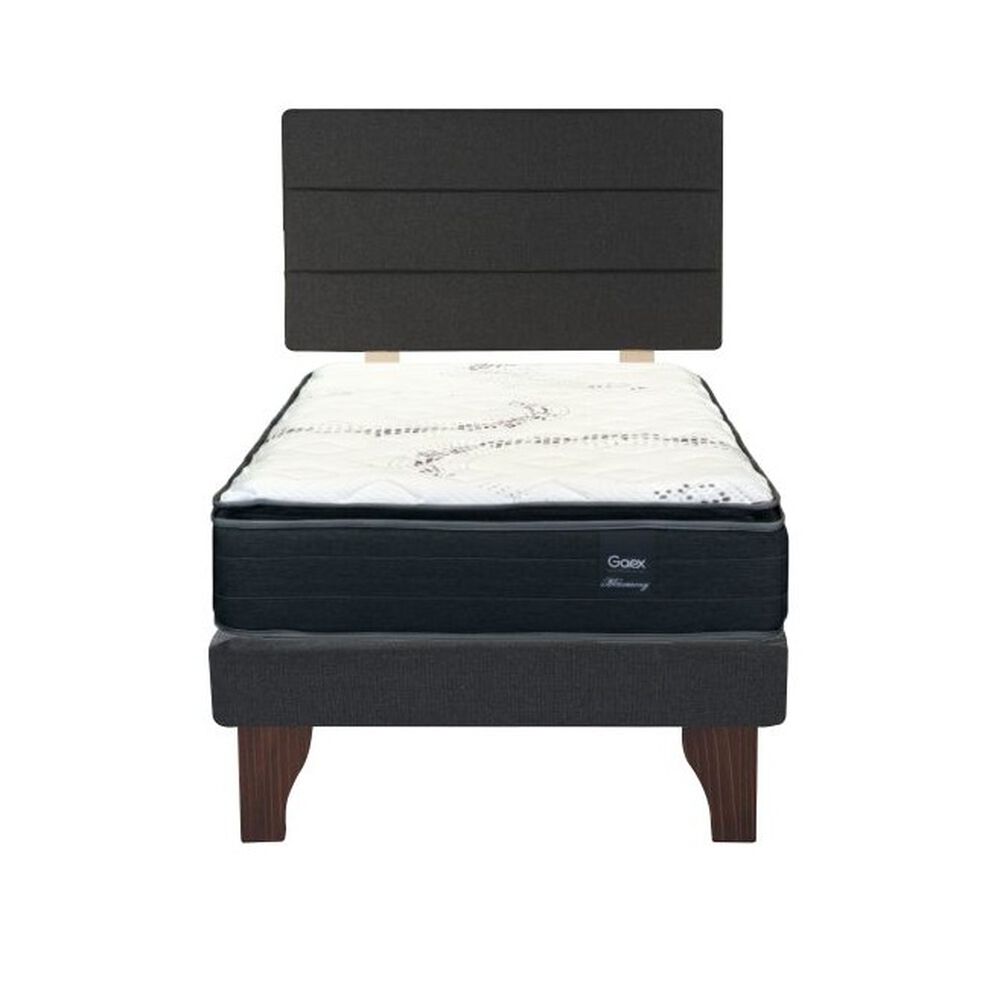 Cama Europea 1.5 Plaza 200 Plus Respaldo Atacama image number 1.0