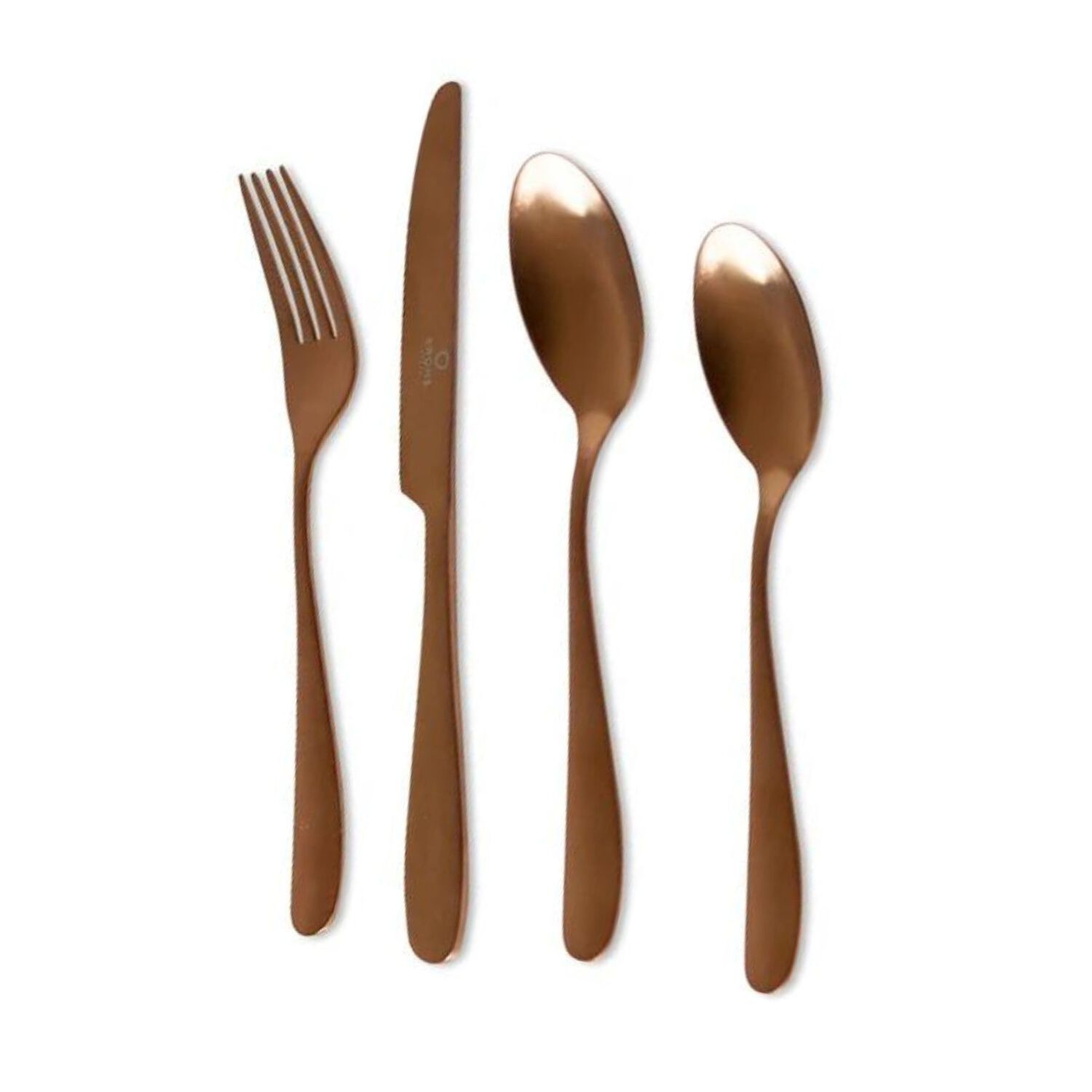 Set Cubiertos 24 Pzs Copper Krons Acero Inoxidable Menaje image number 1.0