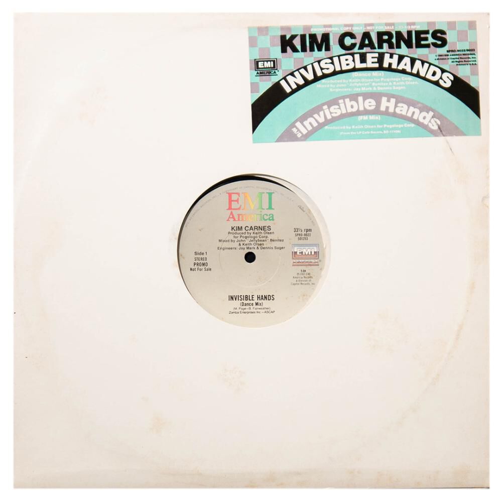 Kim Carnes - Invisible Hands | 12" Maxi Single Usado image number 0.0