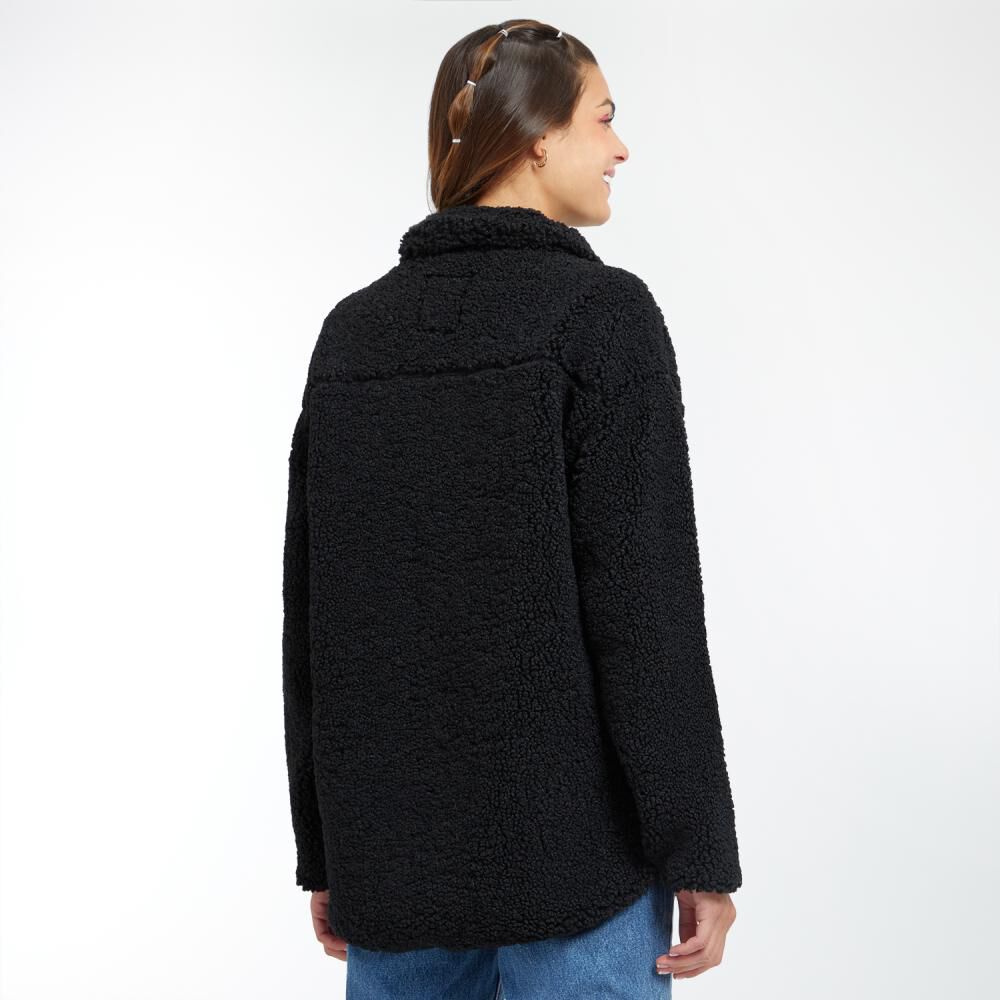 Chaqueta Sherpa Oversize Cuello Alto Mujer Freedom image number 3.0