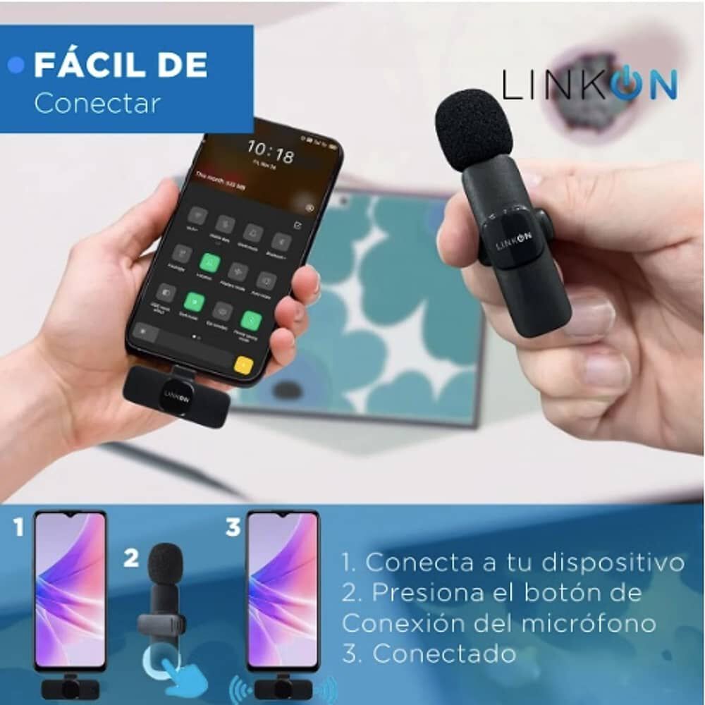 Microfono Inalambrico Solapa Lavalier Linkon Profesional image number 3.0