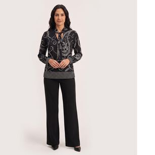 Blusa Manga Larga Cuello V Mujer Lorenzo Di Pontti