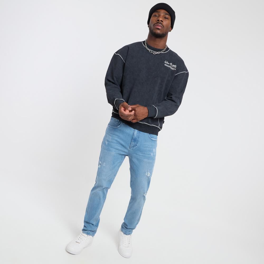 Jeans Lavado Tiro Medio Skinny Hombre Rolly Go image number 1.0