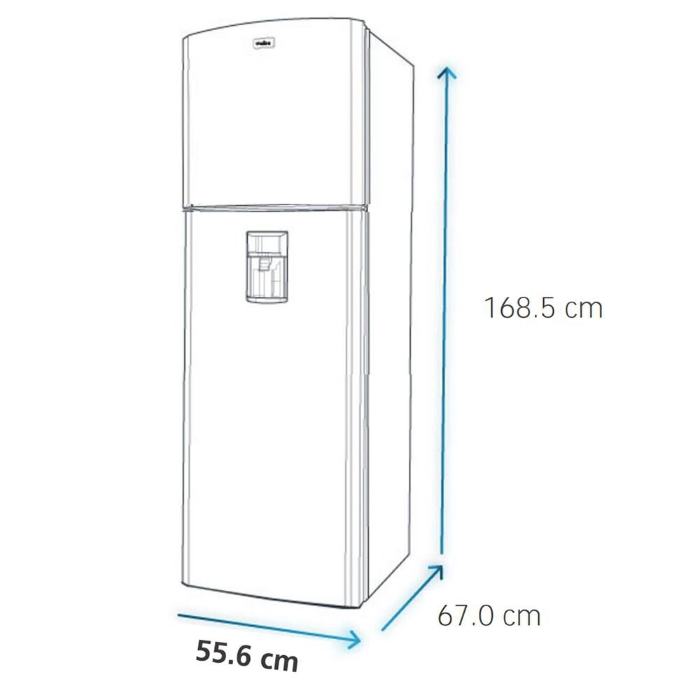 Refrigerador Top Freezer Mabe RMA255PJUC / No Frost / 249 Litros / A+ image number 8.0