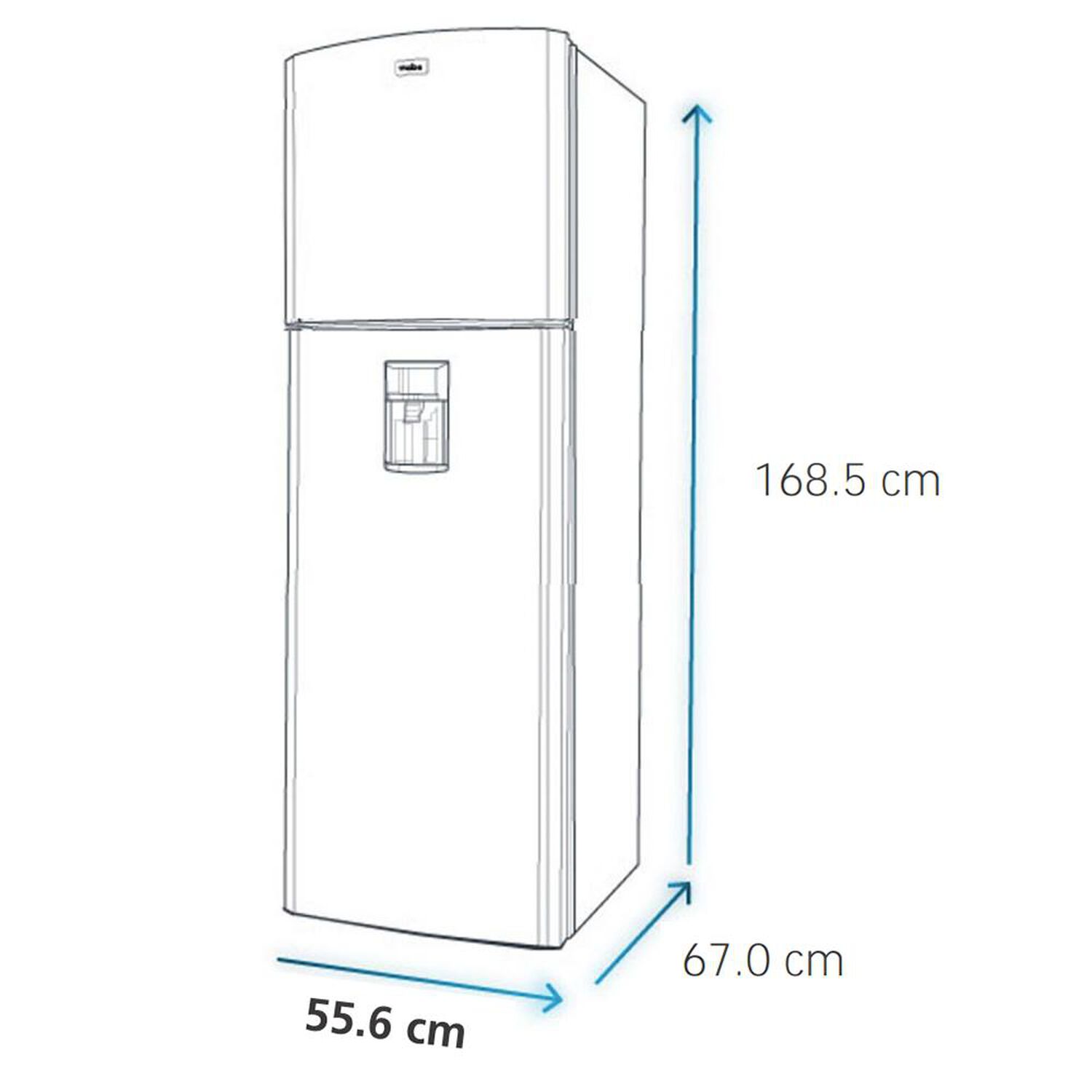 Refrigerador Top Freezer Mabe RMA255PJUC / No Frost / 249 Litros / A+ image number 8.0