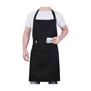 Pechera Delantal Negro Cocina Gastronomia Unisex