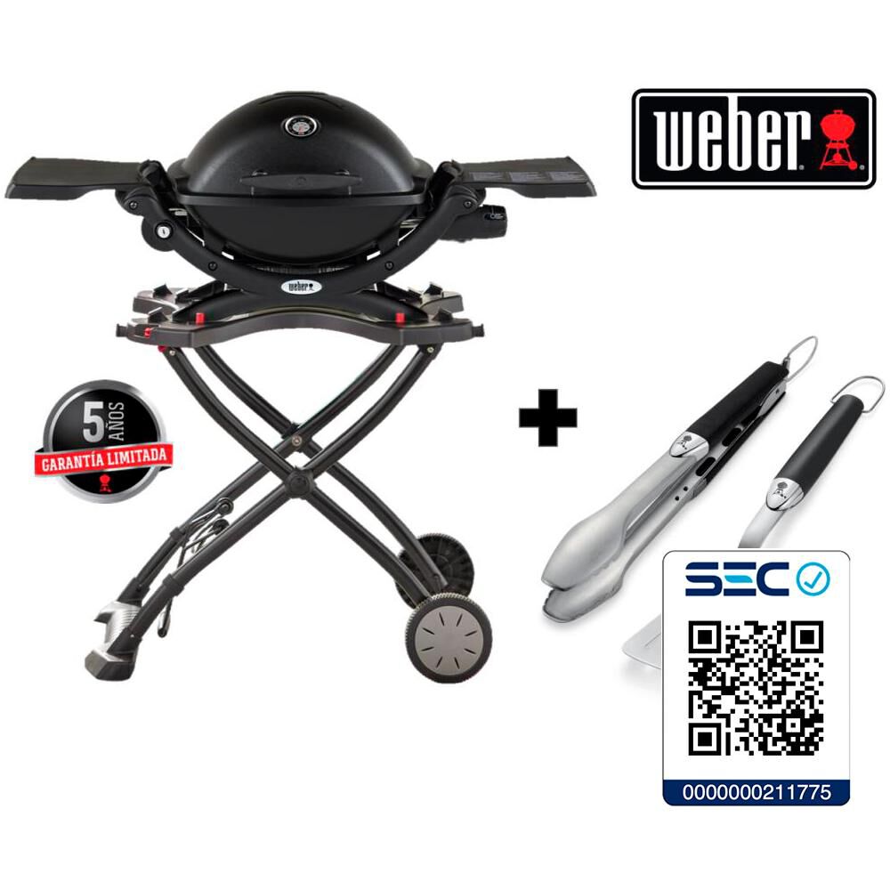Parrilla A Gas Weber Q1200 + Carrito + Herramientas image number 1.0
