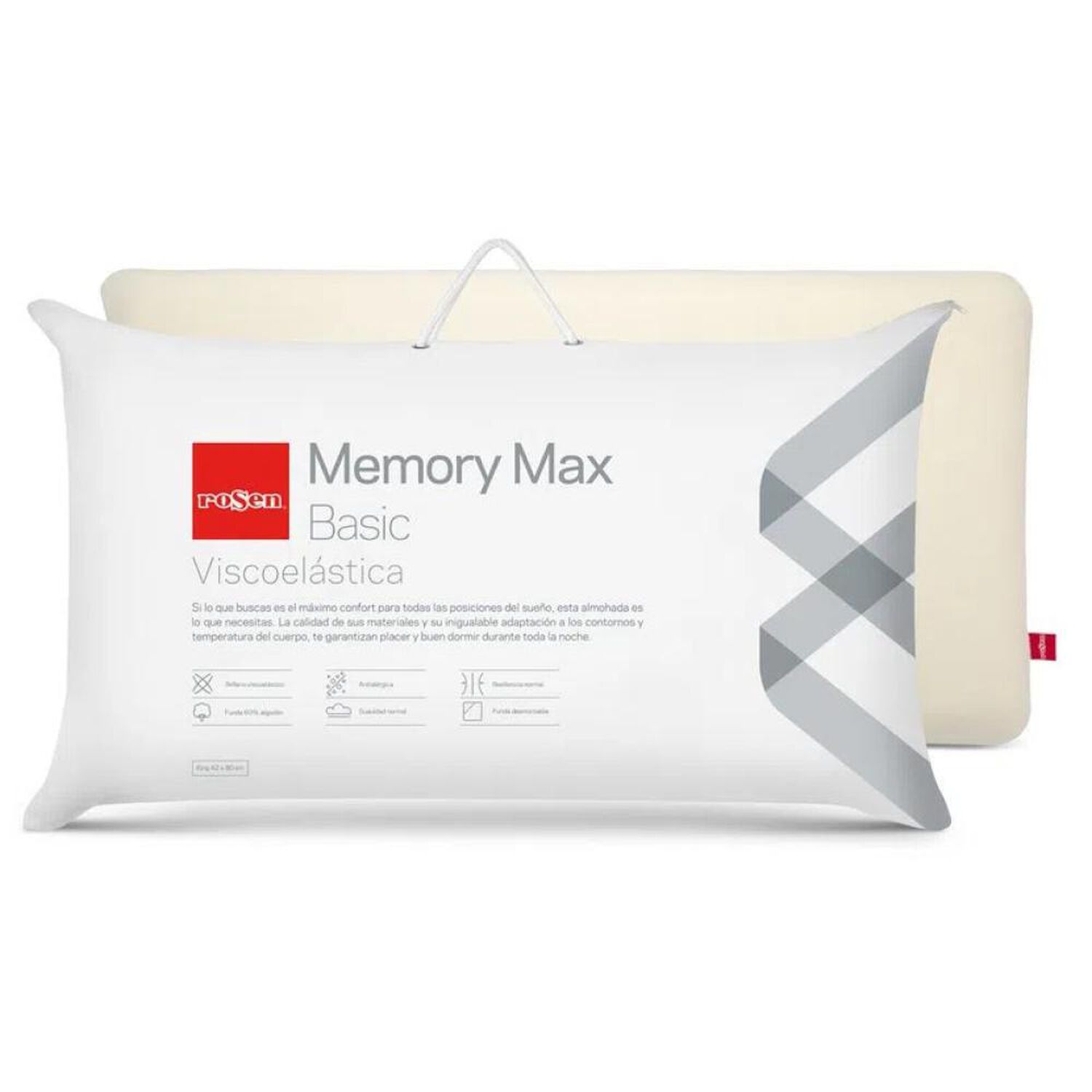Pack de Almohadas Rosen Memory Max / 42x80 Cm / 2 Unidades image number 3.0