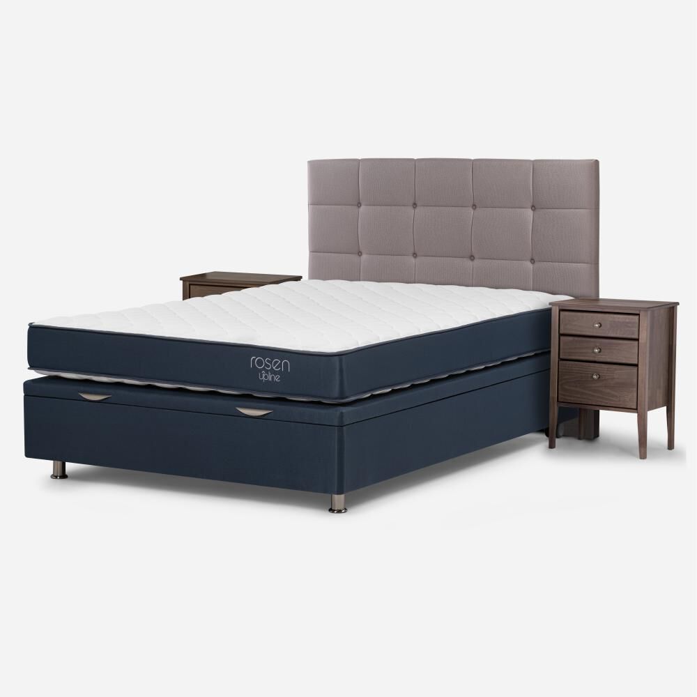 Boxet Rosen Upline / 2 Plazas / Base Normal + Set De Maderas Issey Vison image number 1.0