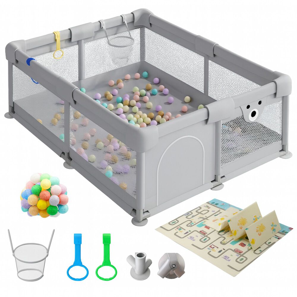 Corral De Juegos Infantil Con Accesorios De Juego 150x180 image number 0.0