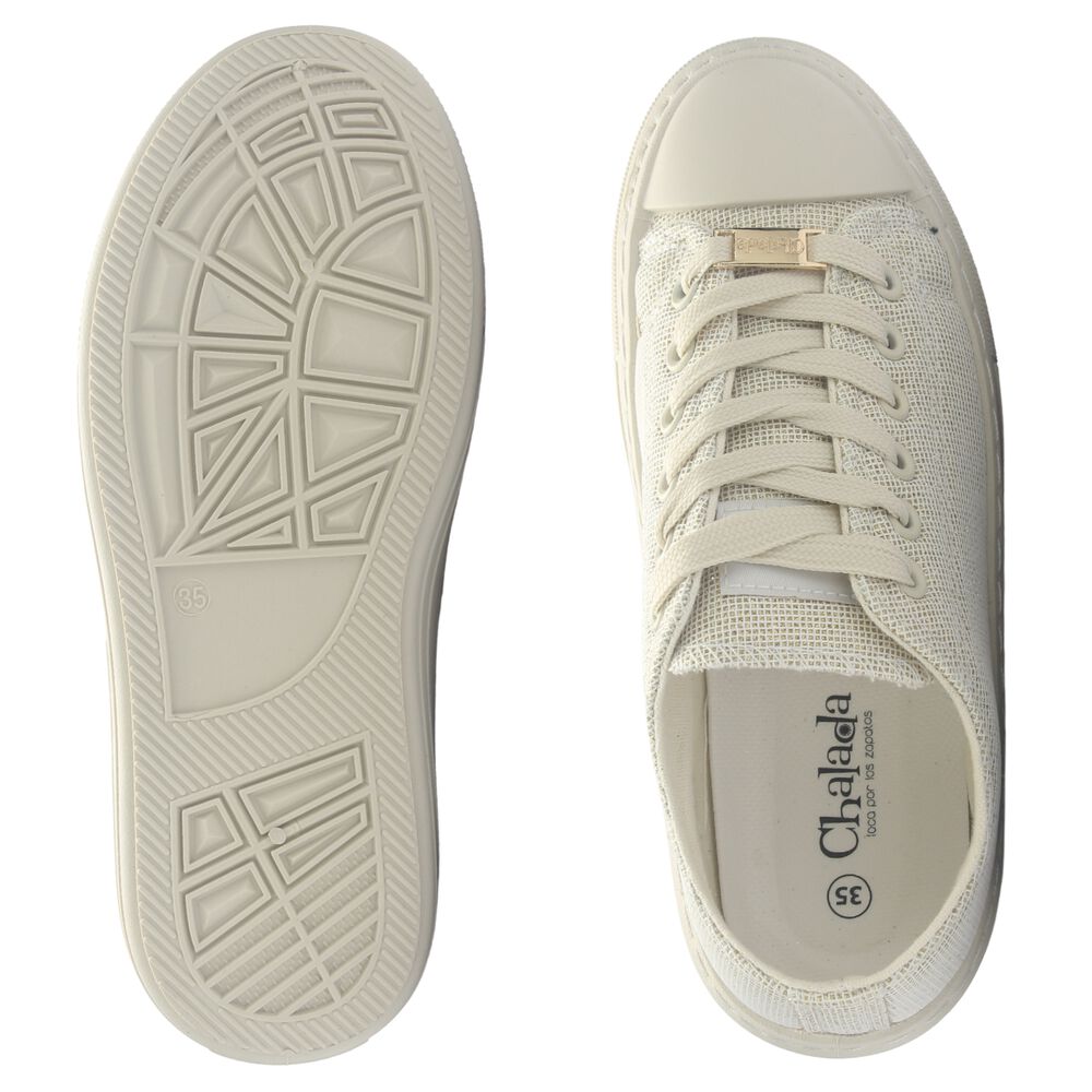 Zapatilla Mujer Chalada Clu-16 Beige Urbano image number 6.0