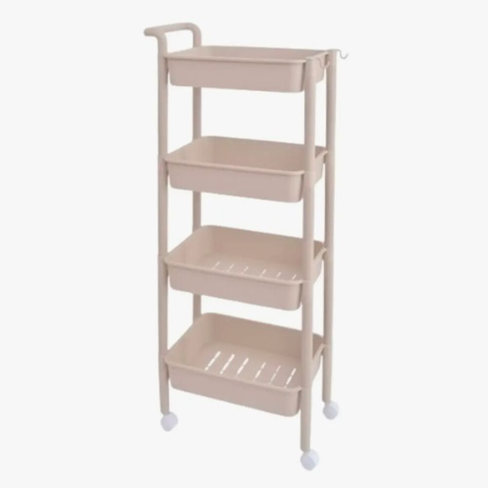 Carro Organizador Con Ruedas Beige image number 2.0