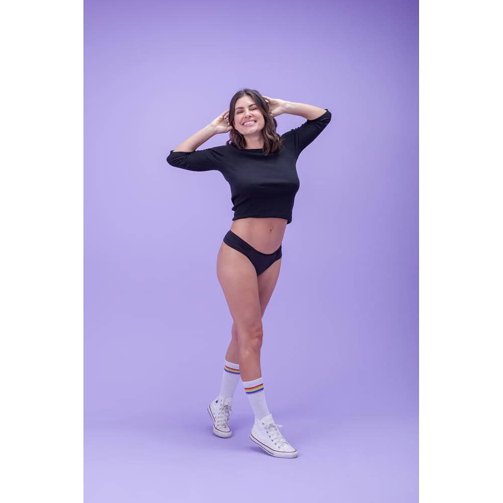 Calz&oacute;n Menstrual Flujo Moderado - Negro 2rios image number 2.0