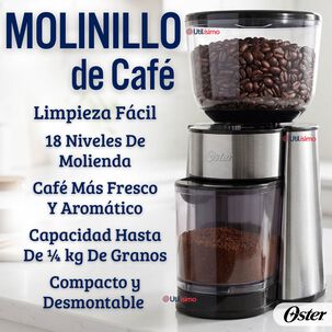 Oster Molinillo De Caf&eacute;, Accesorio, Con 18 Ajustes De Grosor, Incluye Accesorios, Bvstbmh23