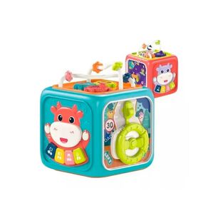 Juguete Cubo Didactico 6 En 1 Con Sonidos Estimulantes