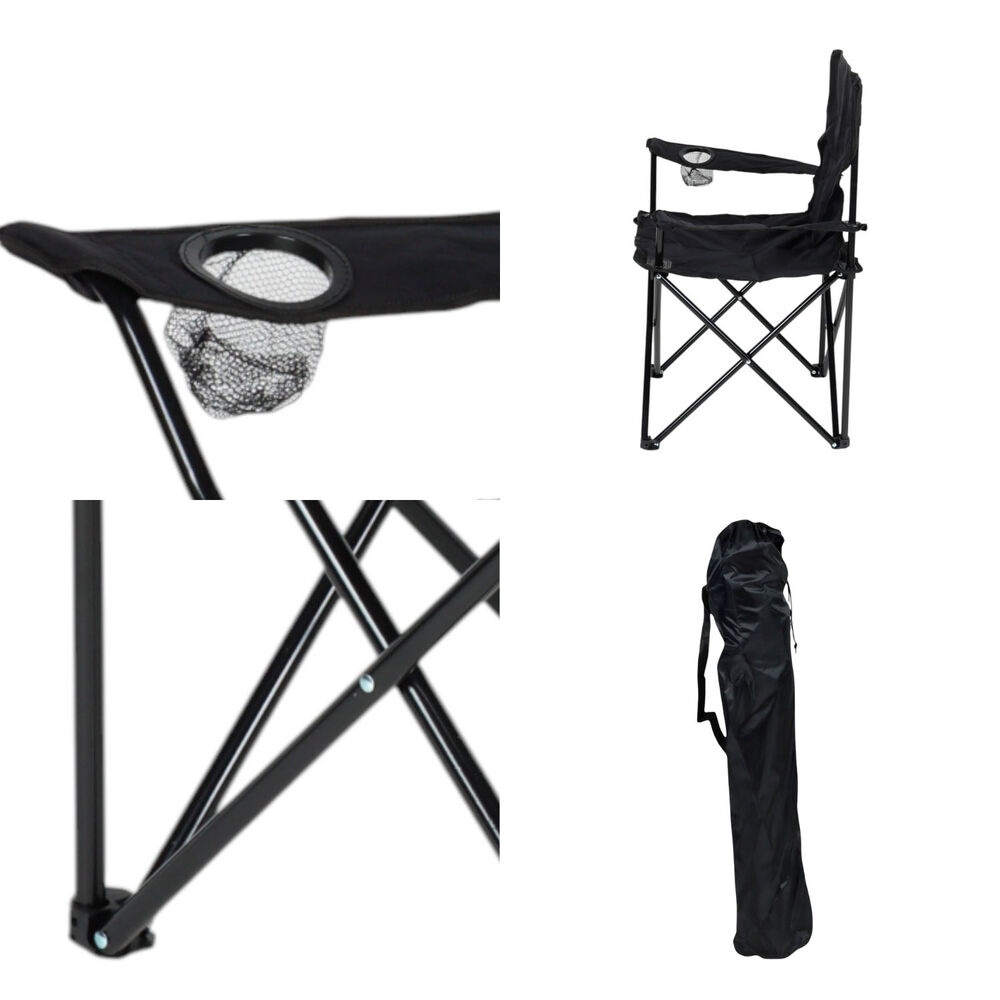 Silla Plegable Camping Villarrica Negro image number 4.0