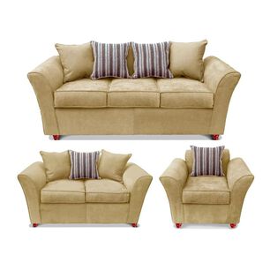 Juego De Living Elegant Detail Minesota 3-2-1 / 6 Cuerpos, 6 Cuerpos