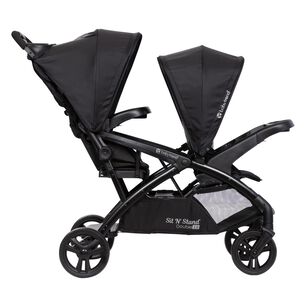 Coche Doble Sit N' Stand 2.0 Dash Black | Para 2 Ni&ntilde;os, Desde 6 Meses.