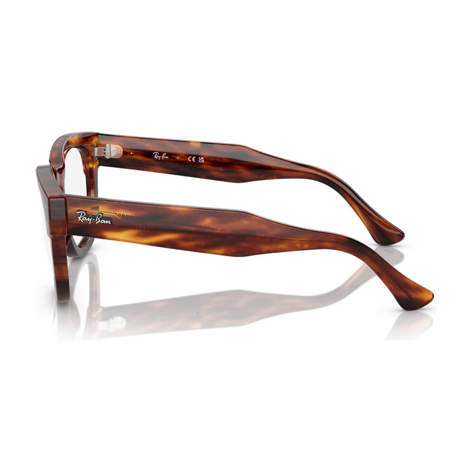 Lentes &Oacute;pticos Mega Hawkeye Striped Havana Ray-ban Optical image number 2.0