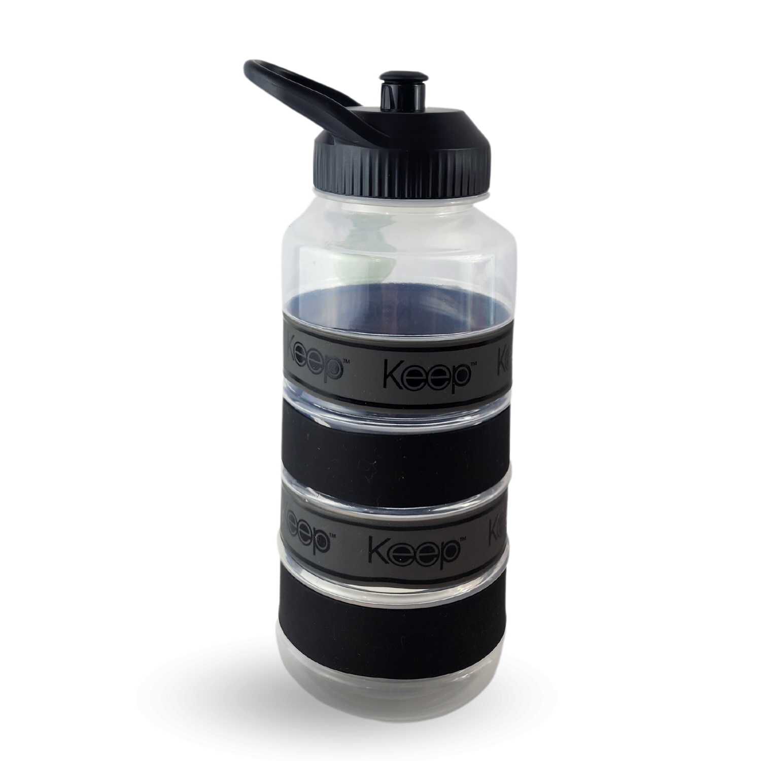 Botella Keep Agua Big Bands Deportista Outdoor 1l Negro image number 1.0