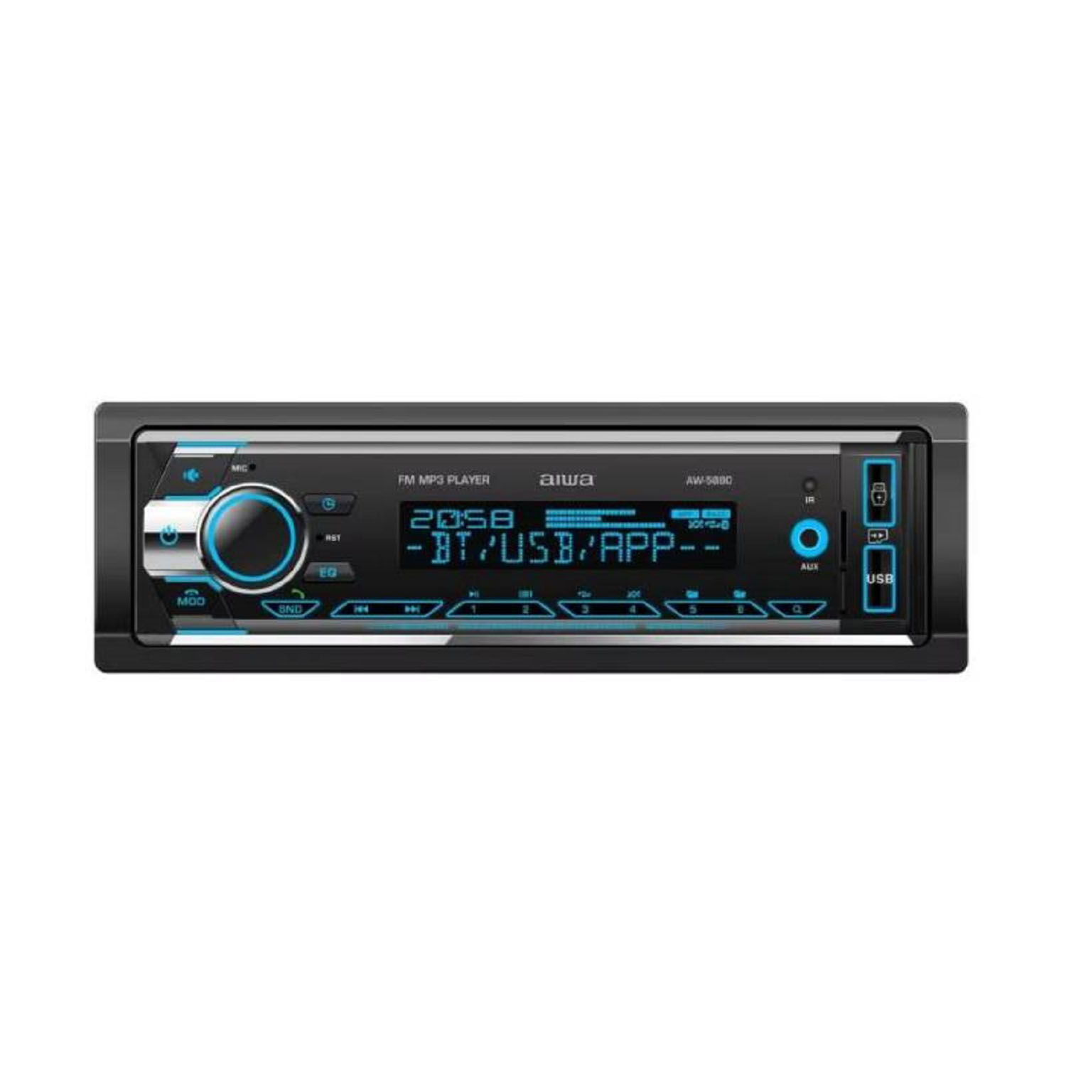 Radio De Auto Aw-5880 Con Usb, Bluetooth Y Lector De Tarjeta Sd image number 3.0