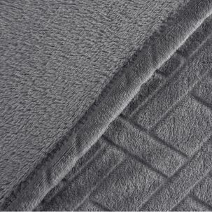 Frazada Flannel Embossed 1.5 Plazas Gris