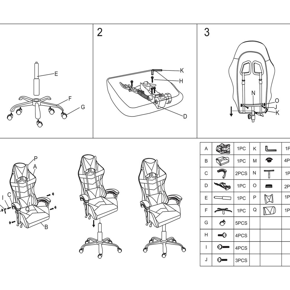 Silla Gamer Pro Tokio Ergonomica Reclinable Color Negro Bmg-17b Arthome image number 6.0