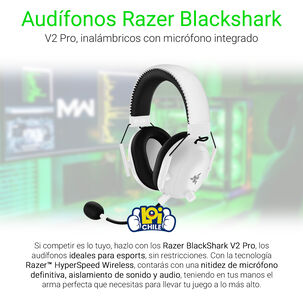 Audífonos Gamer Razer Blackshark V2 Pro Inalámbricos Blanco