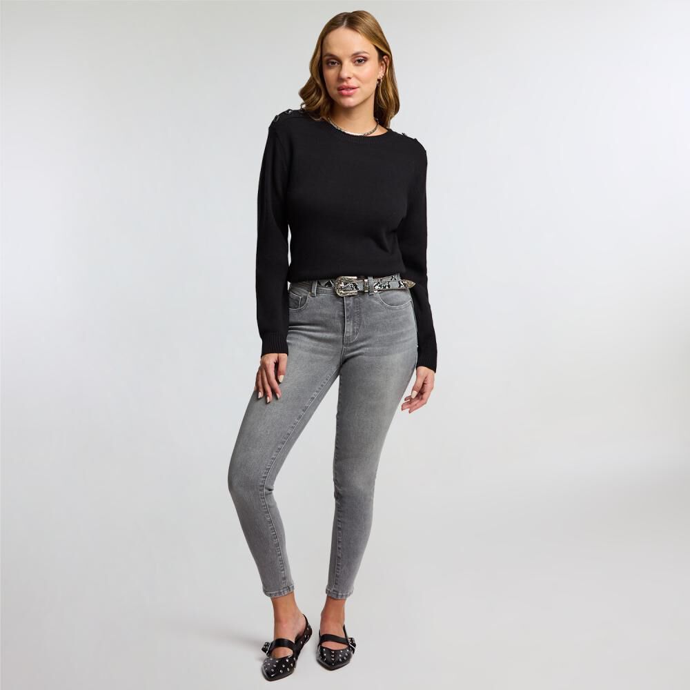 Jeans Tiro Alto Skinny Push Up Mujer Kimera image number 1.0