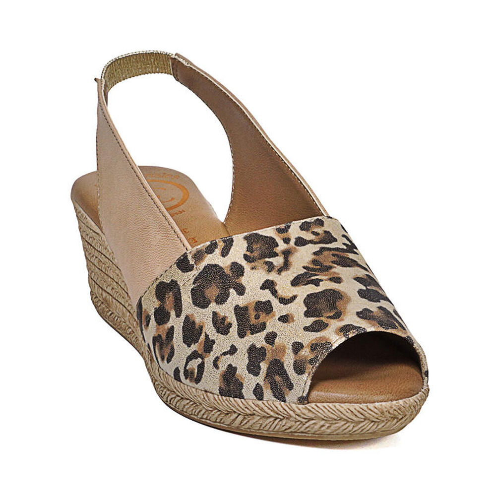 Sandalia Cuero Susanne Beige Print image number 3.0