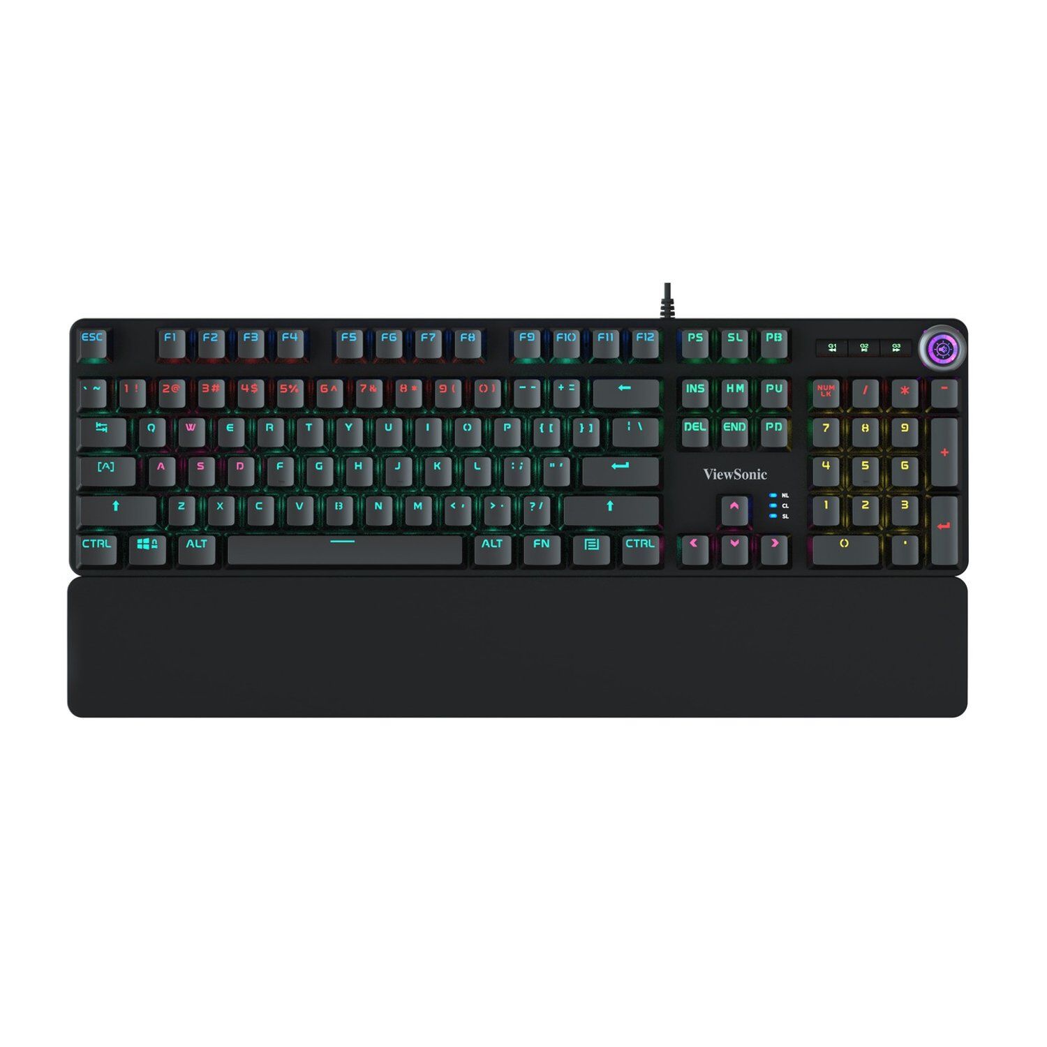 Teclado Mec&aacute;nico Rgb Con Apoya Mu&ntilde;ecas Gamer Ku535 Viewsonic image number 0.0