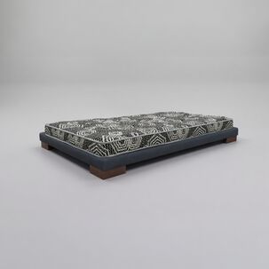 Cama 1 Plaza Box 8 Cm L180 Cm + Colchon Modelo Ideal / Con Patas De 6.5 Cm (gris)