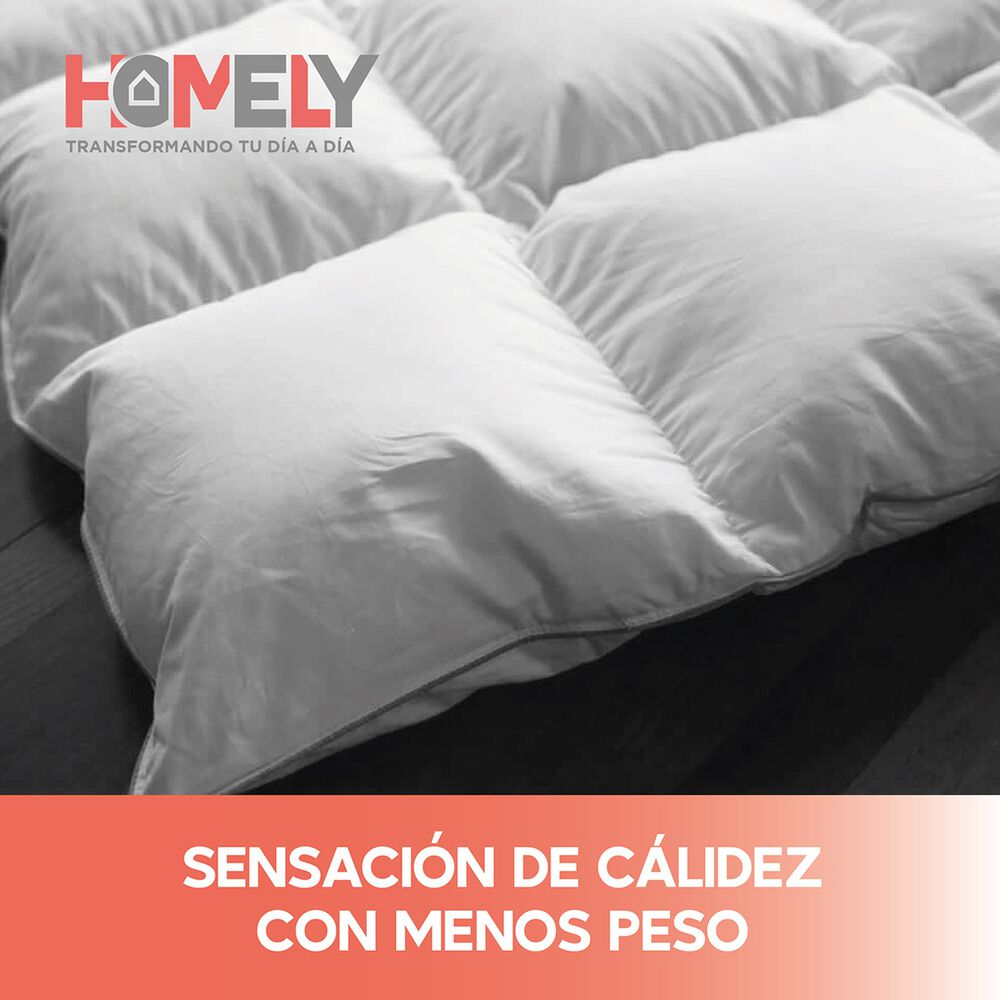 Cubrecama Cobertor 2 Plazas 90% Pluma Pecho Ganso Homely Lux image number 6.0