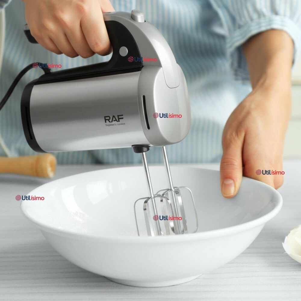 Batidora Electrica 5 Velocidades De Mano Raf Acero Inoxidable Mutifuncional image number 0.0