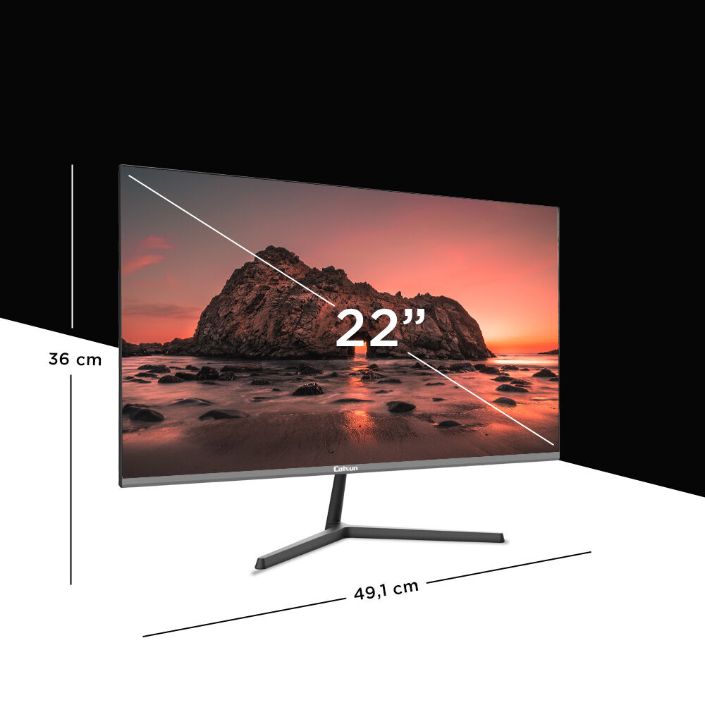 Monitor Oficina Caixun 22" Fhd Ips 75 Hz Vga Hdmi Negro C22x3f image number 3.0