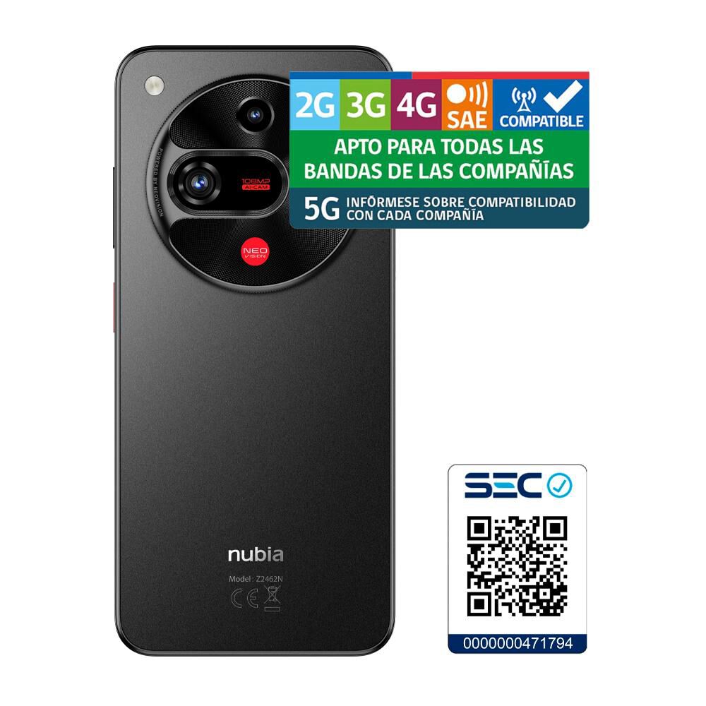 Smartphone ZTE Nubia Focus 2 / 5G / 256 GB / Negro / Claro image number 8.0