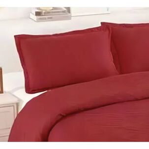 Cubrecama Quilt De Verano 2 Plazas Lisos Rojo