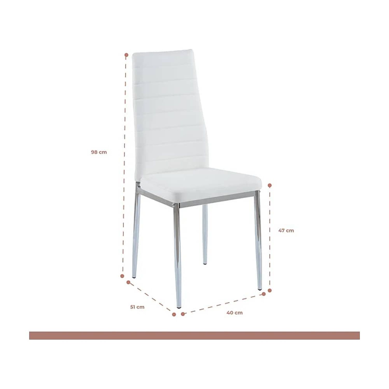 Comedor Mesa Eames 80cm Redonda Vidrio + 4 Sillas Dining Liana Acolchadas - Blancas image number 4.0