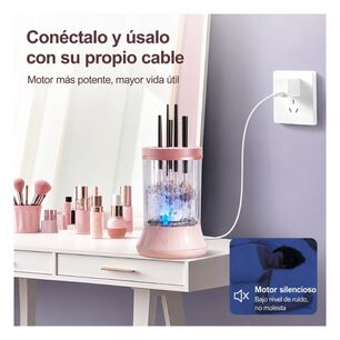 Limpiador De Brochas Maquillaje El&eacute;ctrico Usb Autom&aacute;tico
